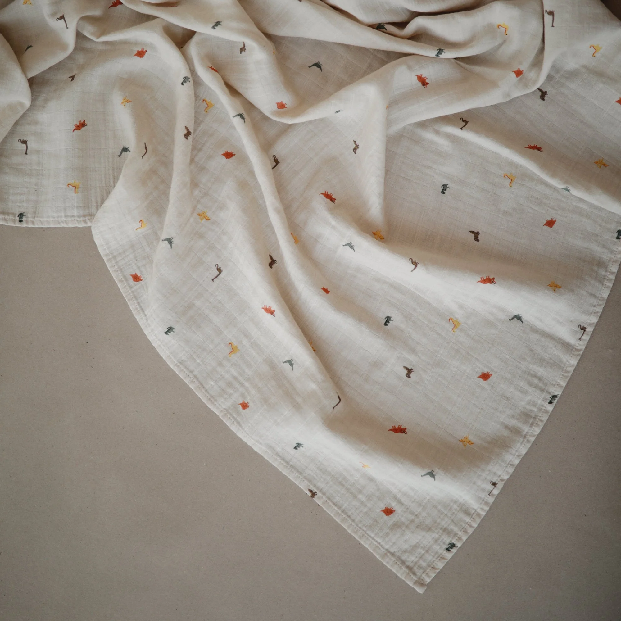 Organic Cotton Muslin Swaddle Blanket - Image 56