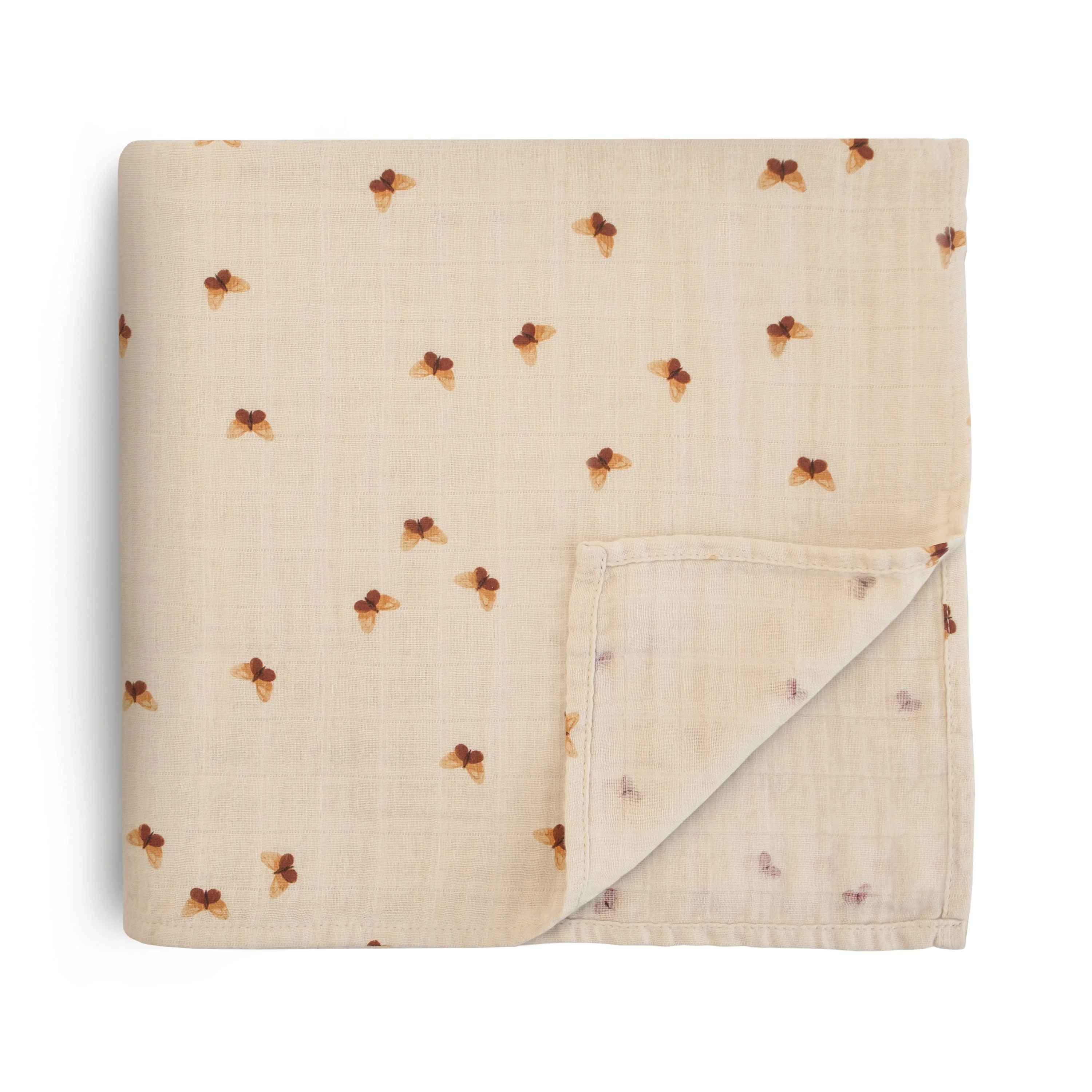 Organic Cotton Muslin Swaddle Blanket - Image 6