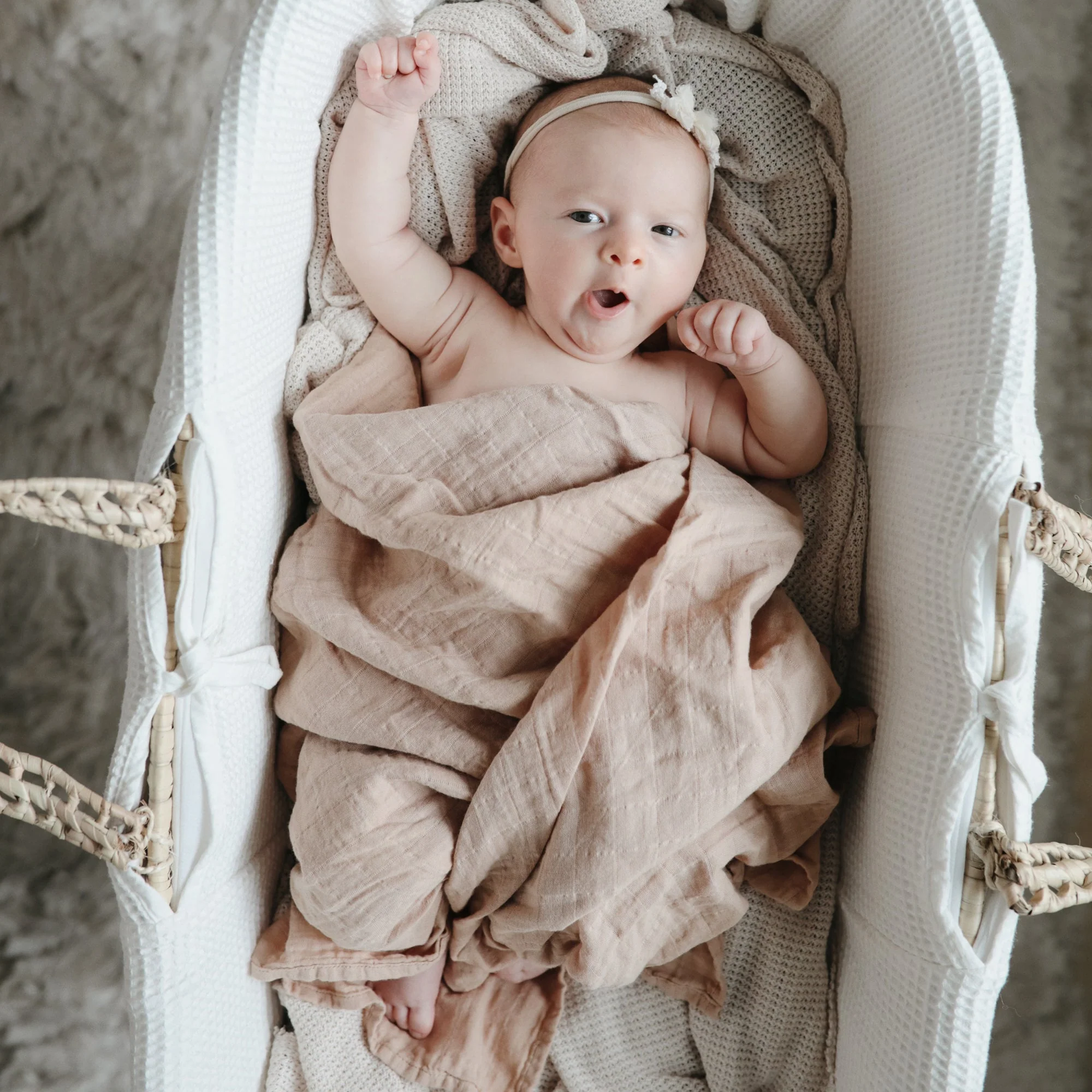Organic Cotton Muslin Swaddle Blanket - Image 86