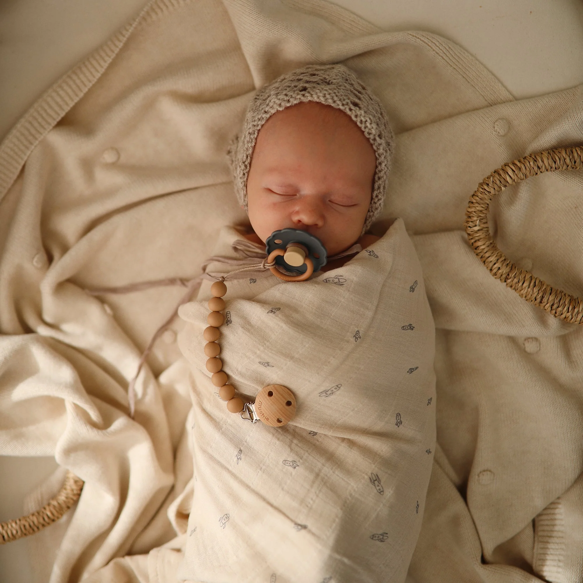 Organic Cotton Muslin Swaddle Blanket - Image 88