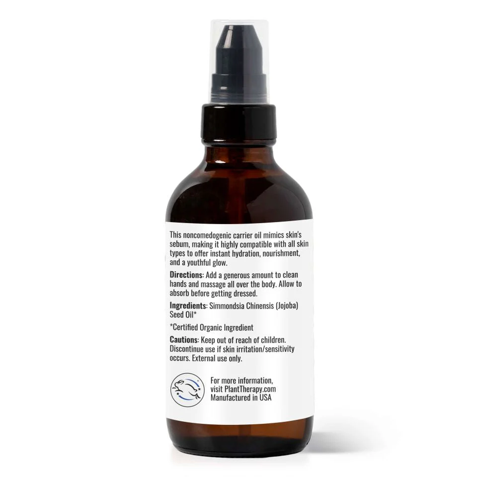Organic Jojoba Body Oil 4 oz - Image 3