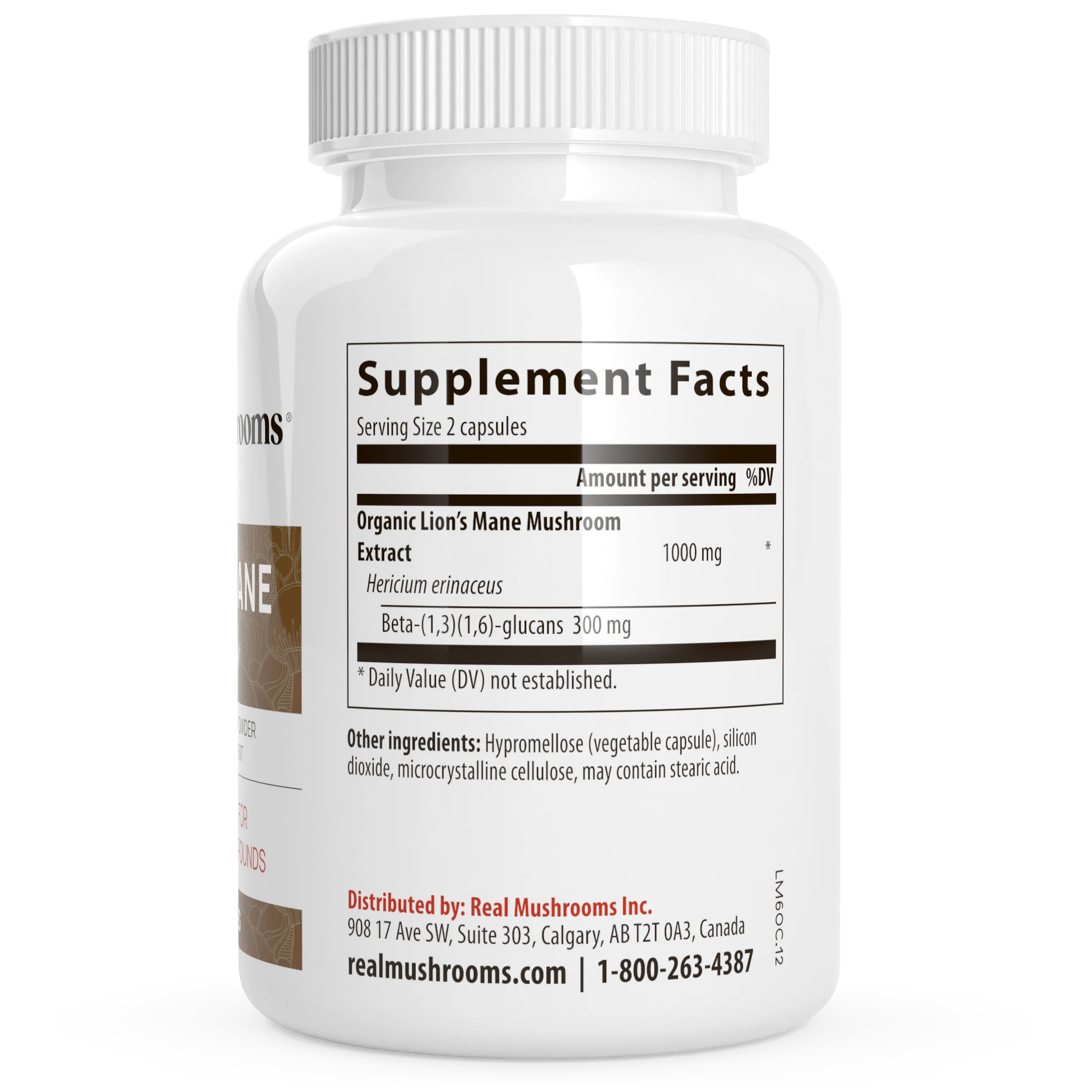 Organic Lions Mane Extract Capsules by Real Mushrooms - Image 2