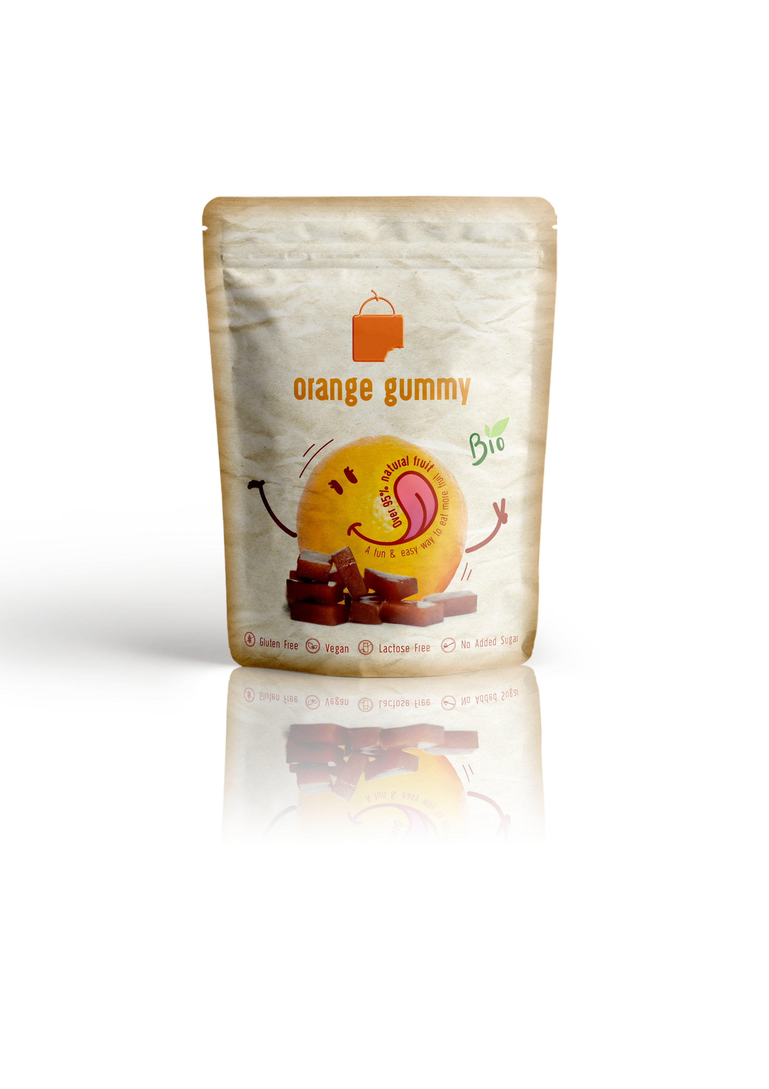 Organic Orange Gummy by The Rotten Fruit Box