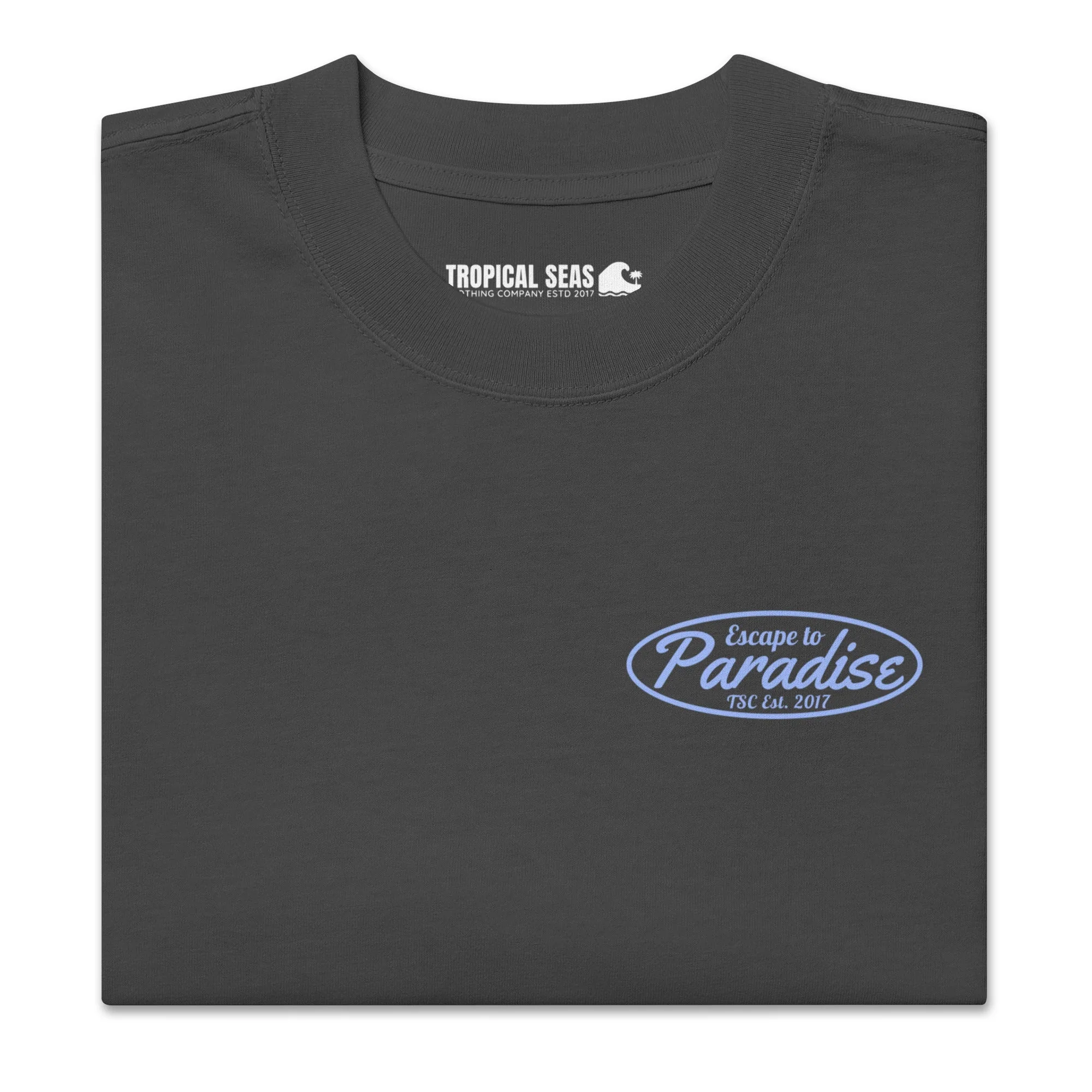Oversized Escape to Paradise faded t-shirt - Image 3