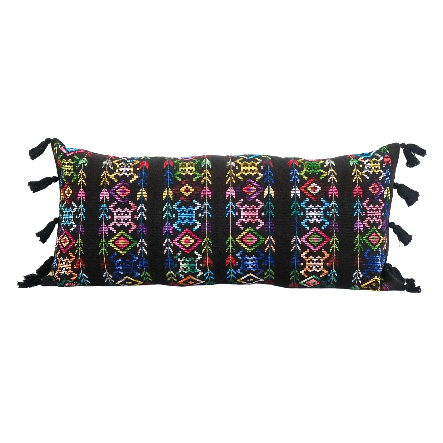 Oversized Guatemalan Lumbar Pillow by Upavim Crafts - Image 10