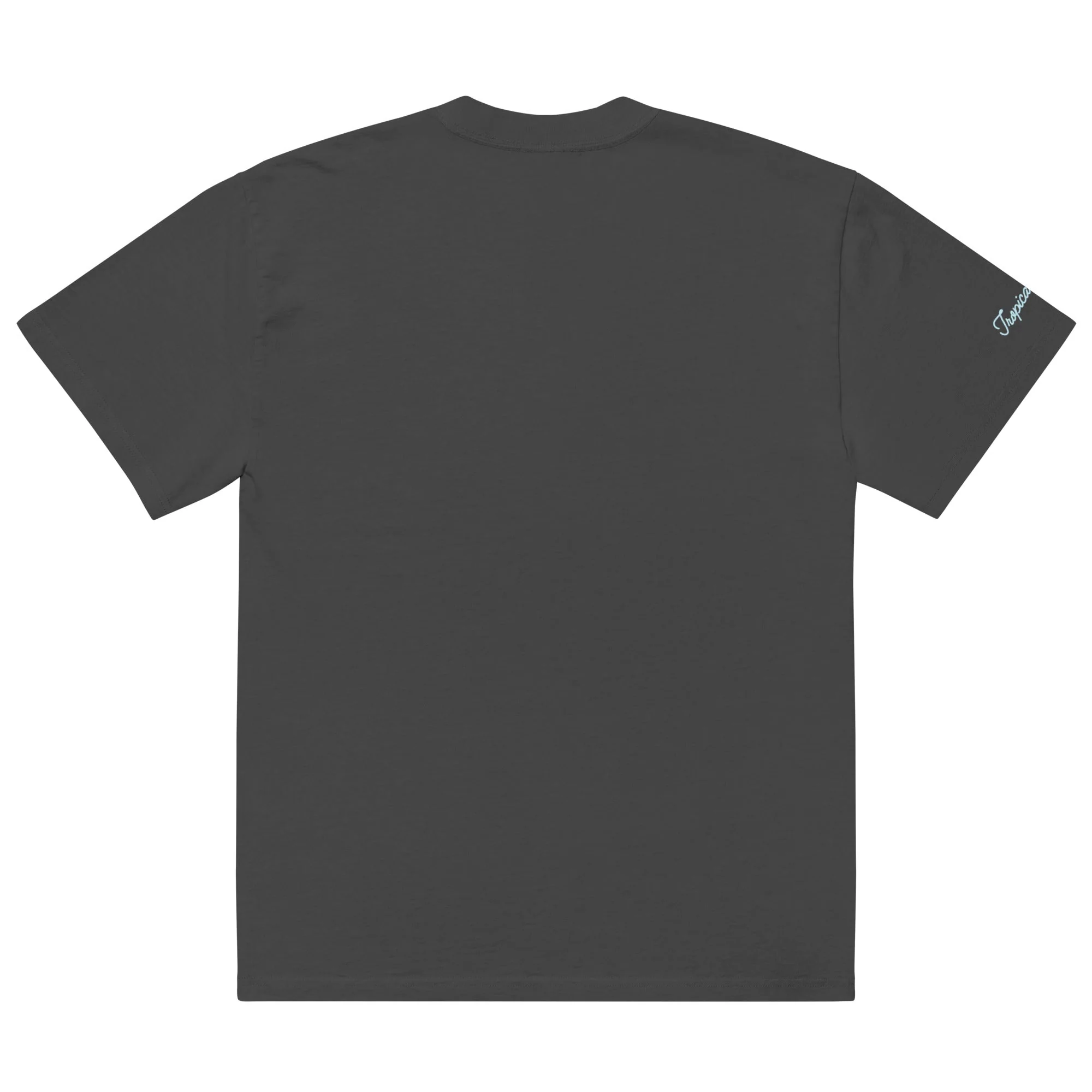 Oversized Tropical Seas Printed Faded T-shirt - Image 4