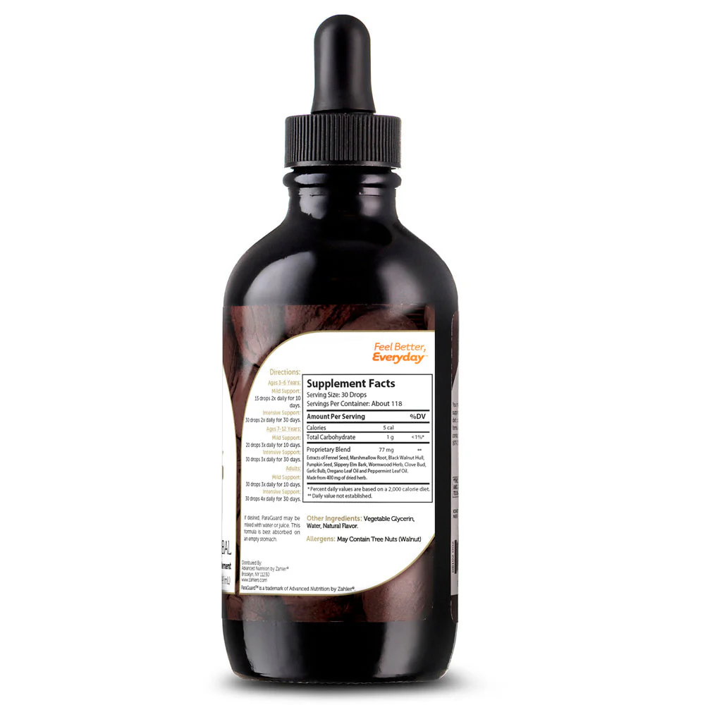 Zahler - ParaGuard Liquid Drops - Gut Health Supplement - Formula has Wormwood, Garlic Bulb, Pumpkin Seed, Clove & More, Certified Kosher (4 Oz) - Image 3