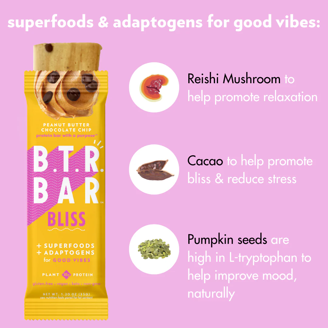 Peanut Butter Chocolate Chip BLISS (12 Count) ๐ฅ by B.T.R. Bar - Image 3