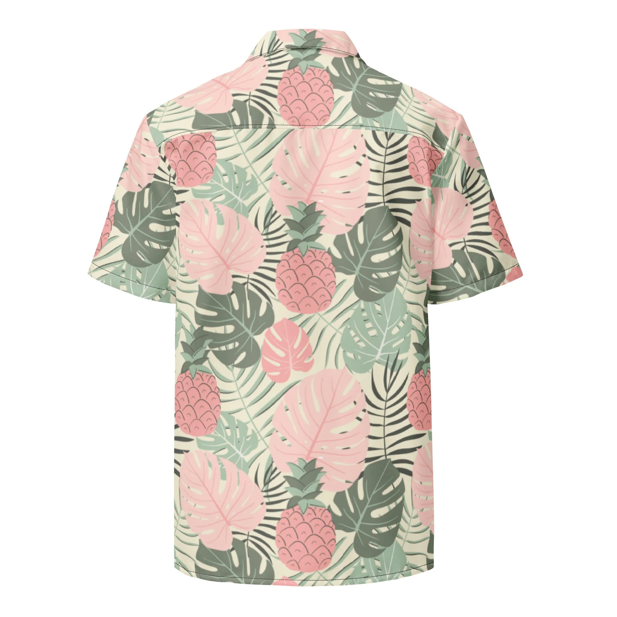 Pineapple Paradise Button Down Hawaiian Shirt - Coastal Summer 2024 Collection - Image 3