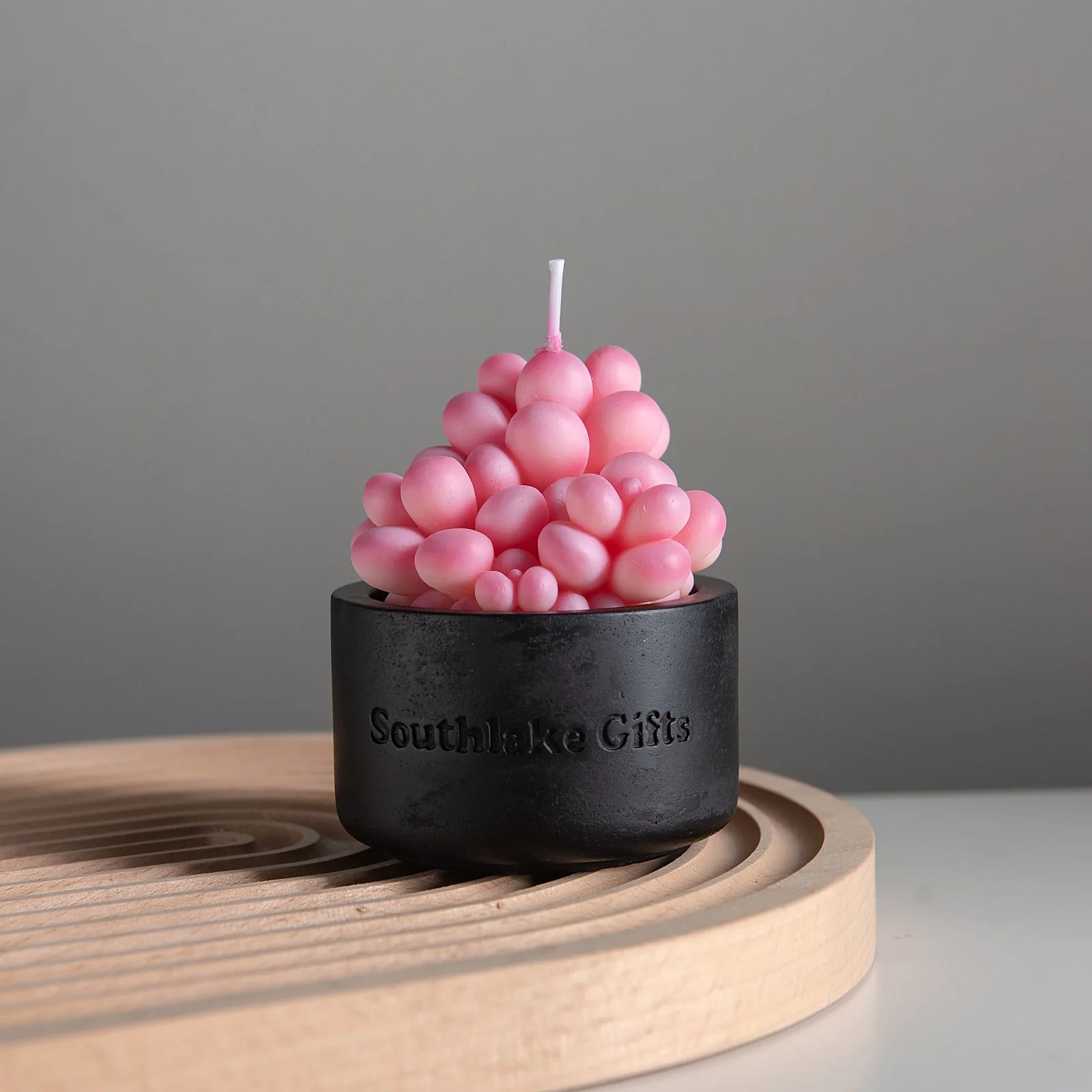 Pink Moonstones Succulent Scented Candle - Image 4