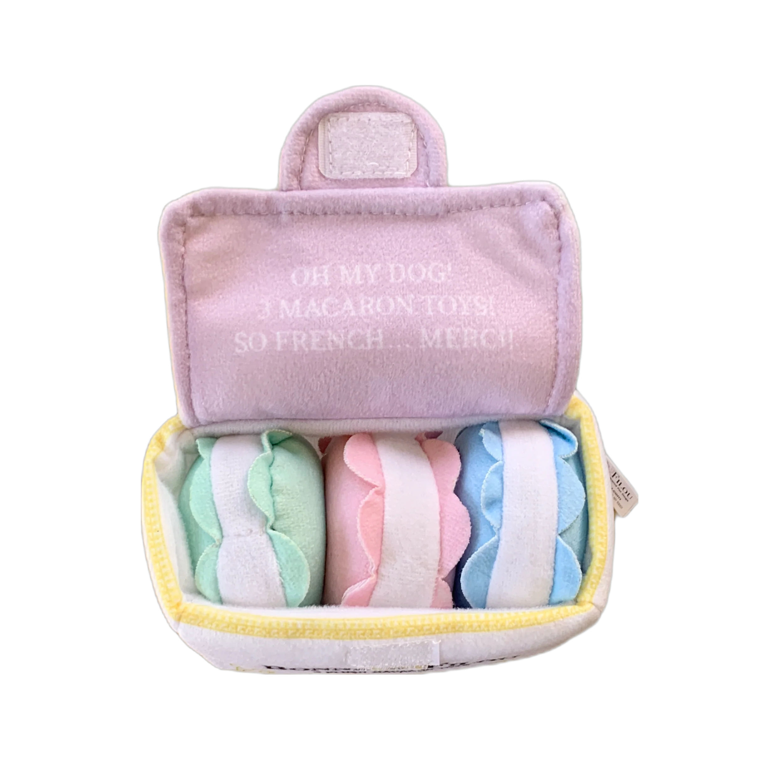 Plush Macaron Squeaky Dog Toy - Image 3