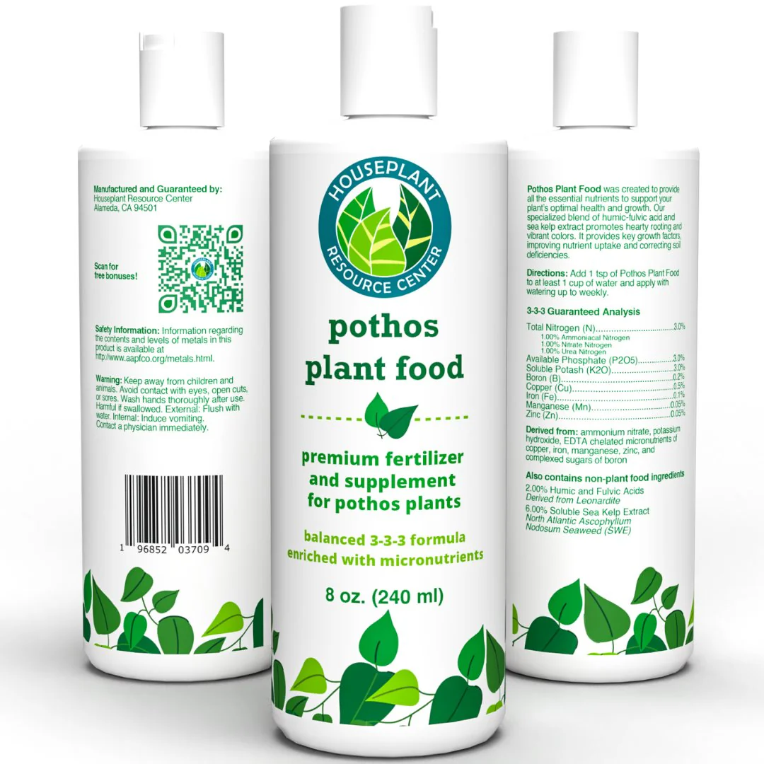 Pothos Fertilizer - Liquid Fertilizer for Indoor House Plants - Essential Plant Nutrients for Neon Pothos or Devil’s Ivy - Urea-Free - NPK Ratio of 3-3-3 for Healthy Roots, Stems, Leaves (8 Ounces) by Houseplant Resource Center - Image 8