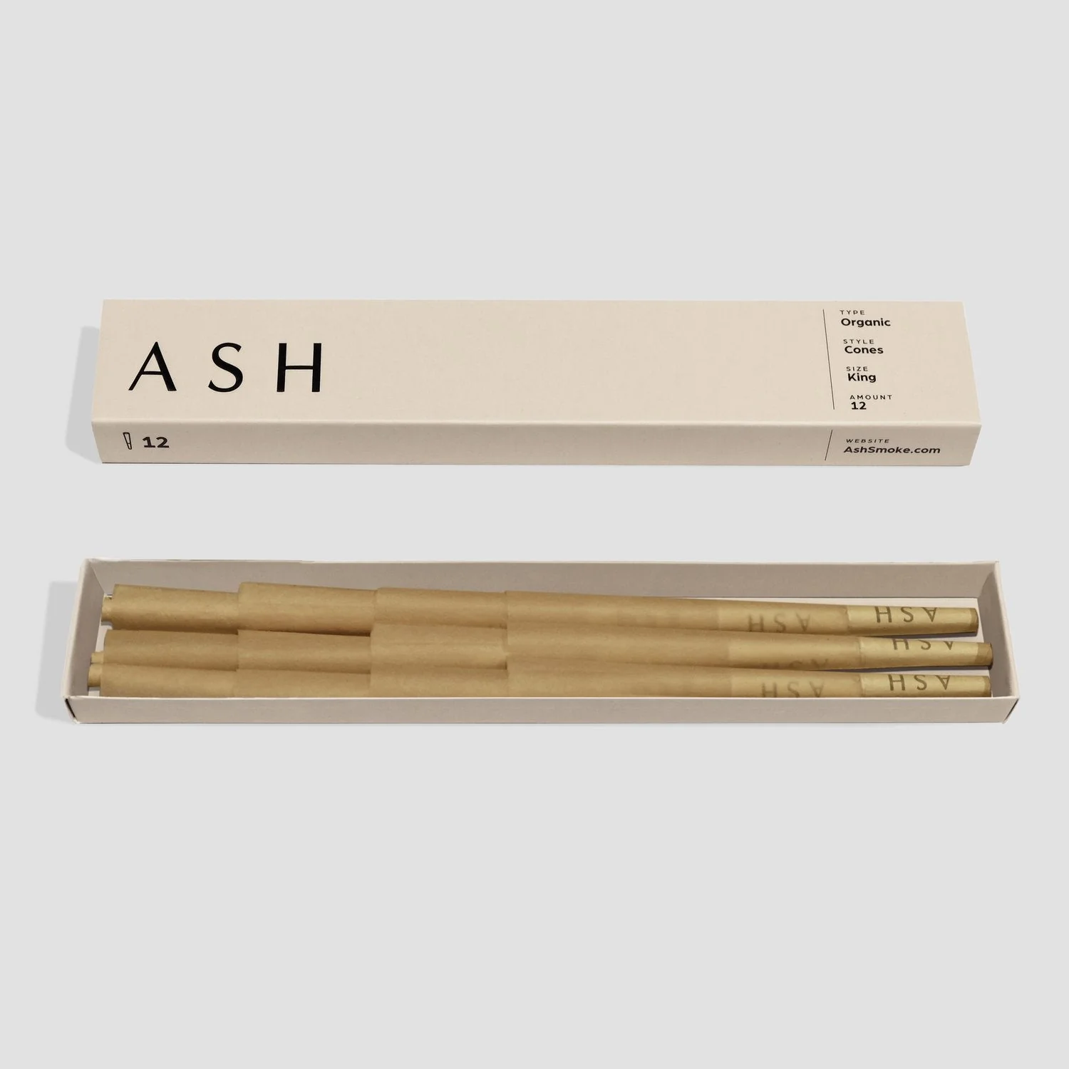 Pre-rolled Cones, 100% Organic, King Slim Size, Hand-Rolled, 144 Count, 12 Boxes, 12 Cones Per Box - Image 2