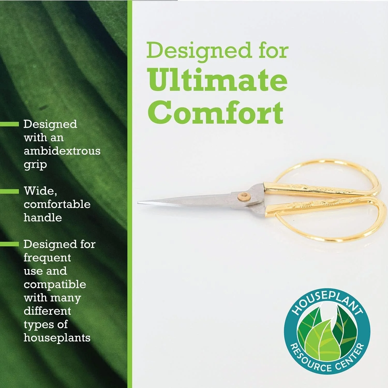 Premium Houseplant Scissors | 100% Stainless Steel, Ultra-Precise Garden Clippers for Propagation & Trimming | Rust-Resistant, Easy Clean Pruning Shears | Indoor & Outdoor | Comfortable & Ambidextrous by Houseplant Resource Center - Image 4