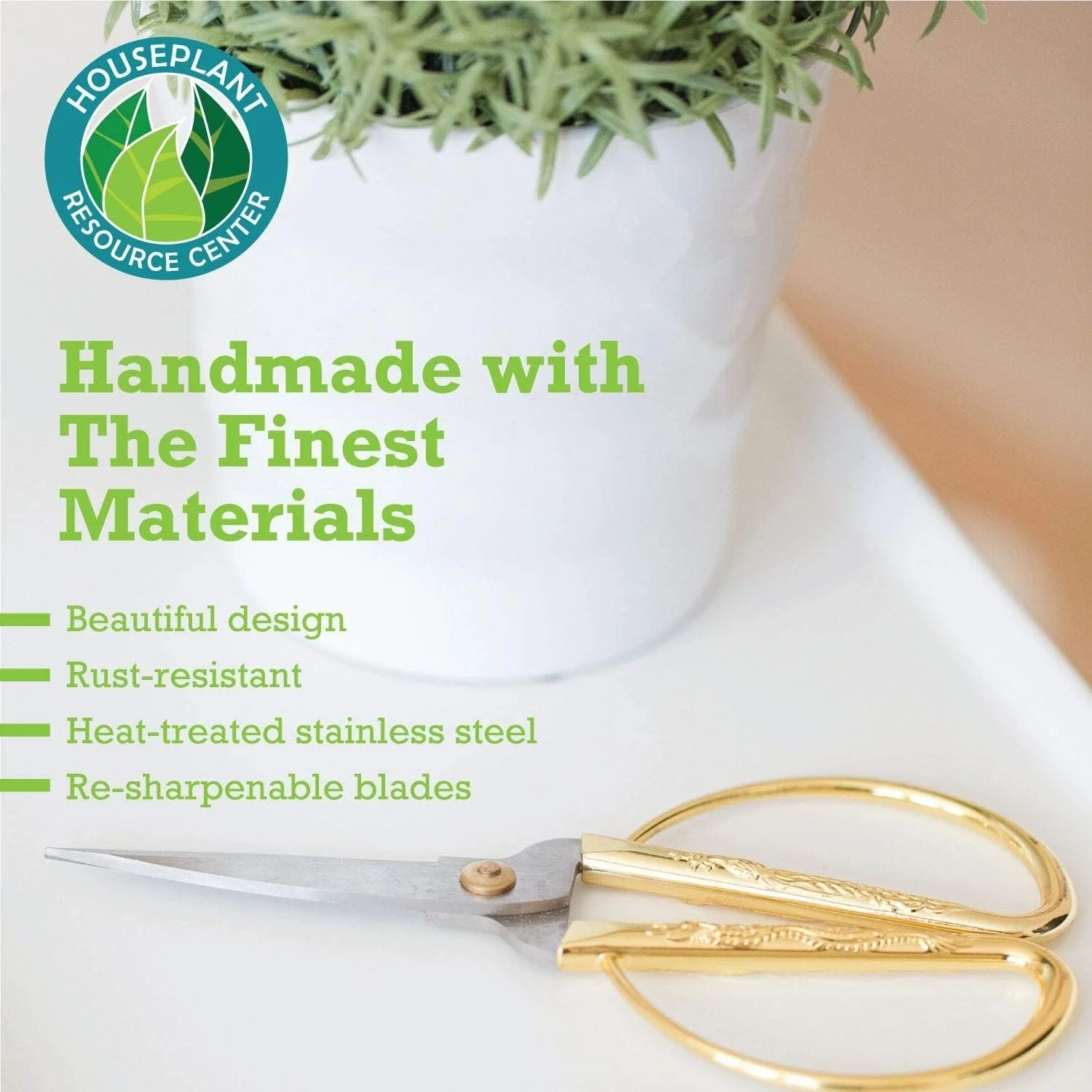 Premium Houseplant Scissors | 100% Stainless Steel, Ultra-Precise Garden Clippers for Propagation & Trimming | Rust-Resistant, Easy Clean Pruning Shears | Indoor & Outdoor | Comfortable & Ambidextrous by Houseplant Resource Center - Image 6