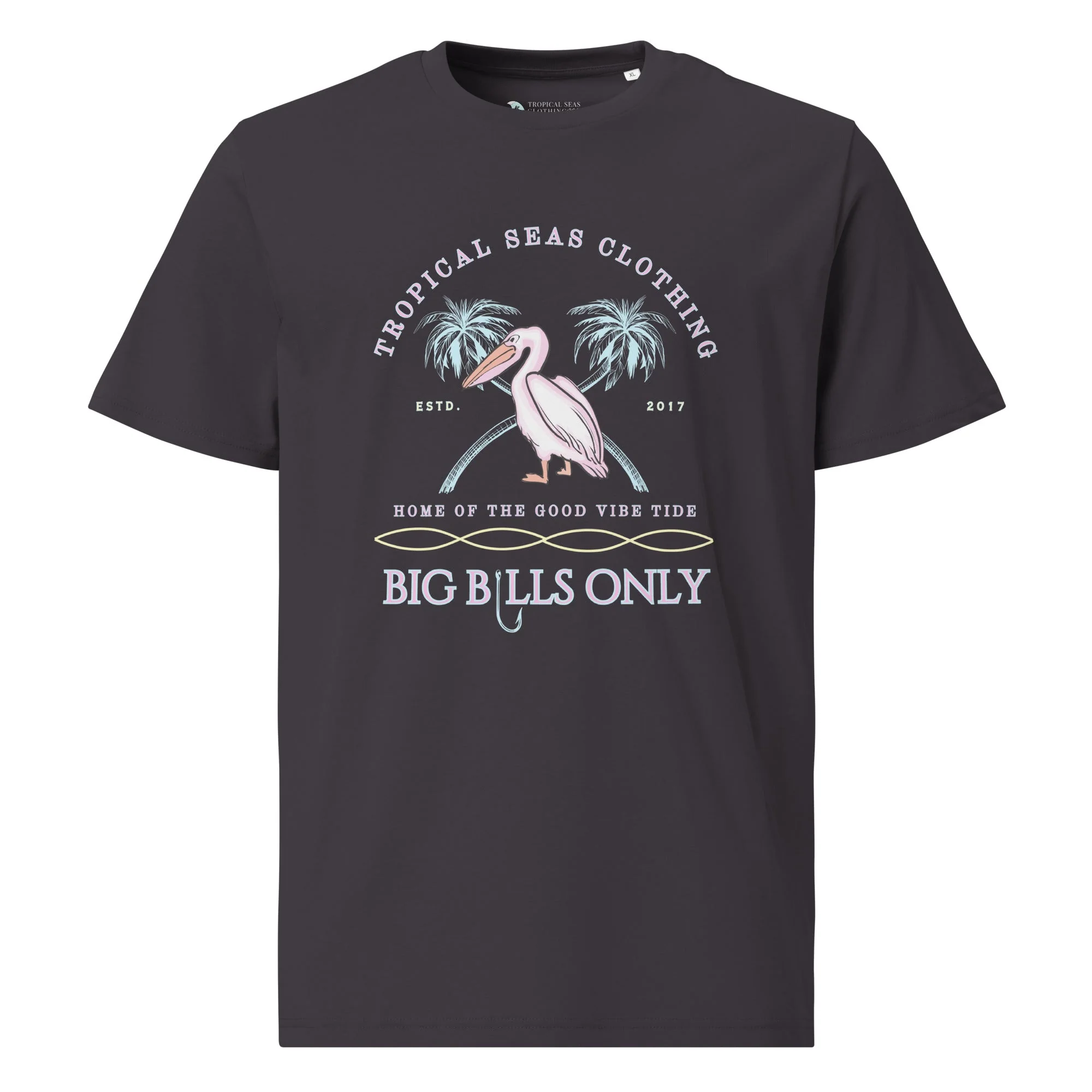Premium Men's Tropical Pelican Organic Cotton T-Shirt – Sustainable Comfort with Coastal Style - Image 4