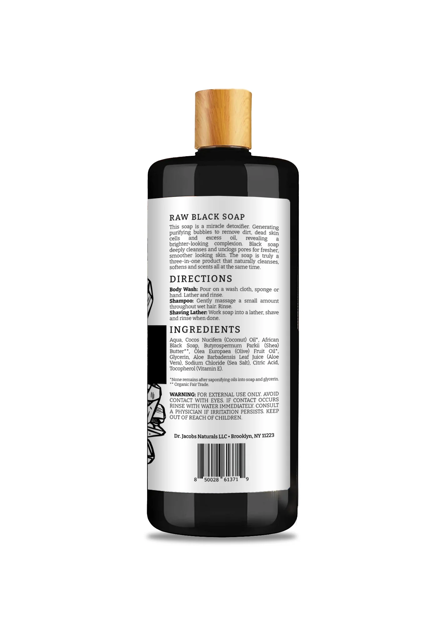 Raw Black Soap by Dr. Jacobs Naturals - Image 5