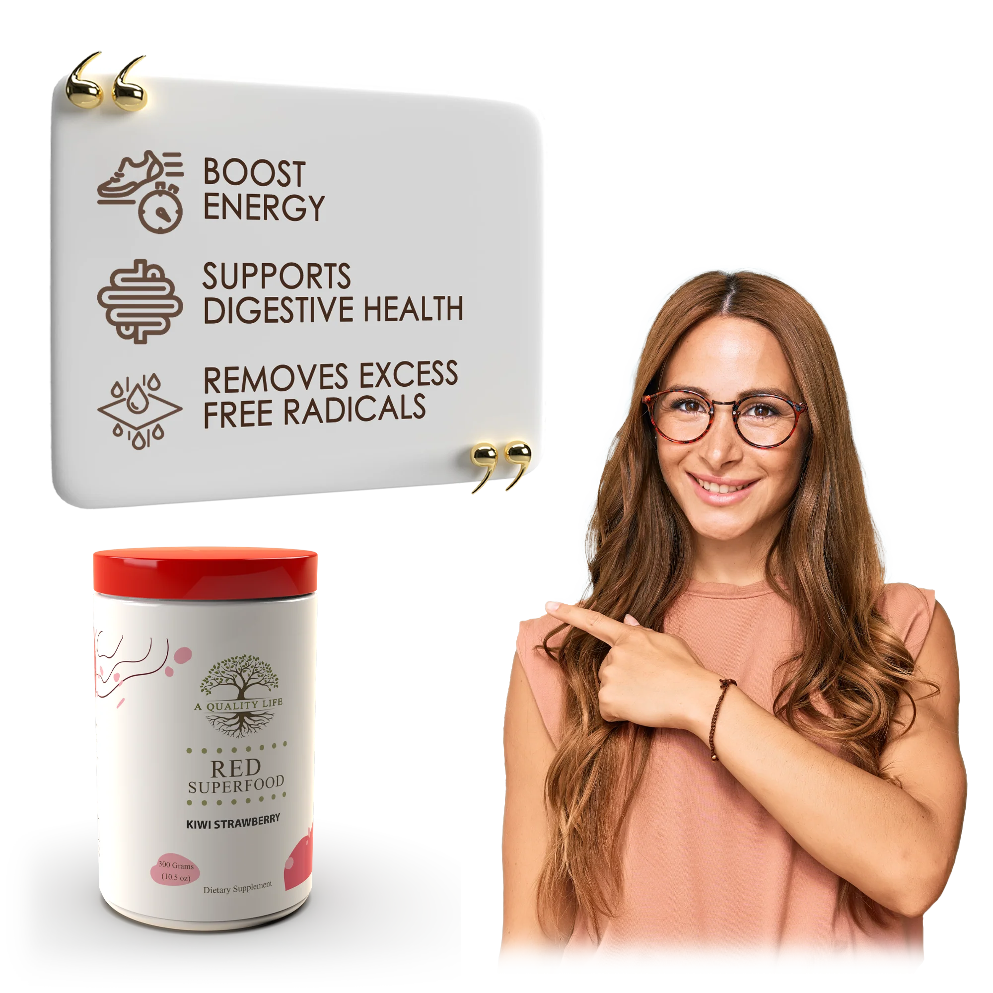 Red Superfood - Kiwi Strawberry by A Quality Life Nutrition - Image 3
