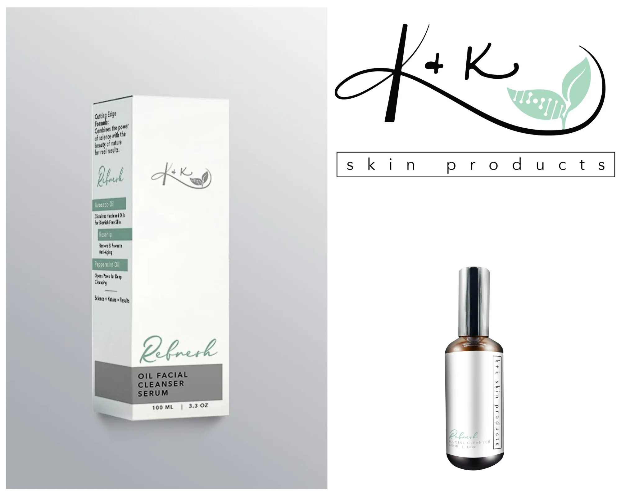 Refresh Oil Facial Cleanser Serum by K&K Skin Products - Image 8