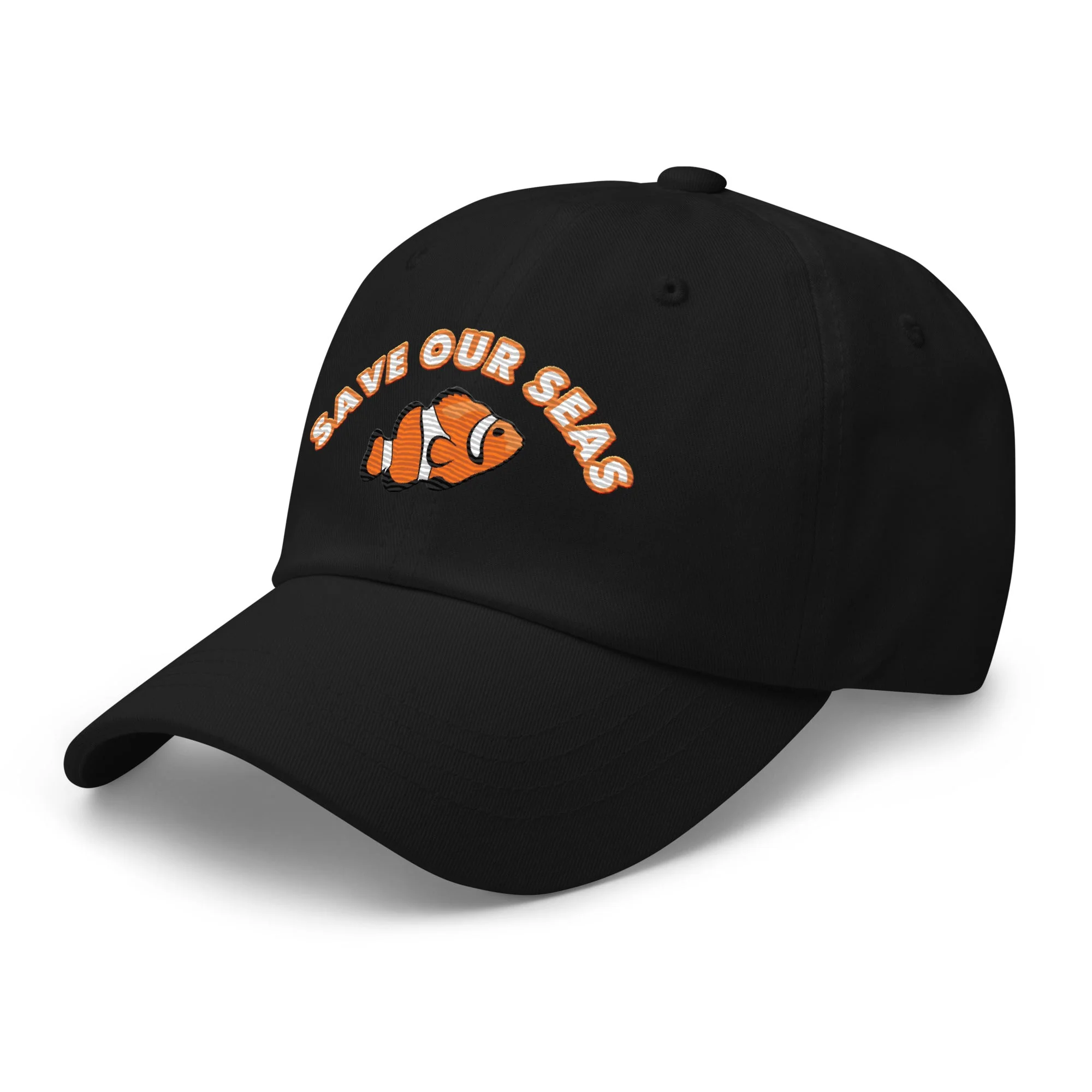 Save Our Seas Clownfish Dad hat: Pulls 4 pounds of ocean plastic! - Image 3