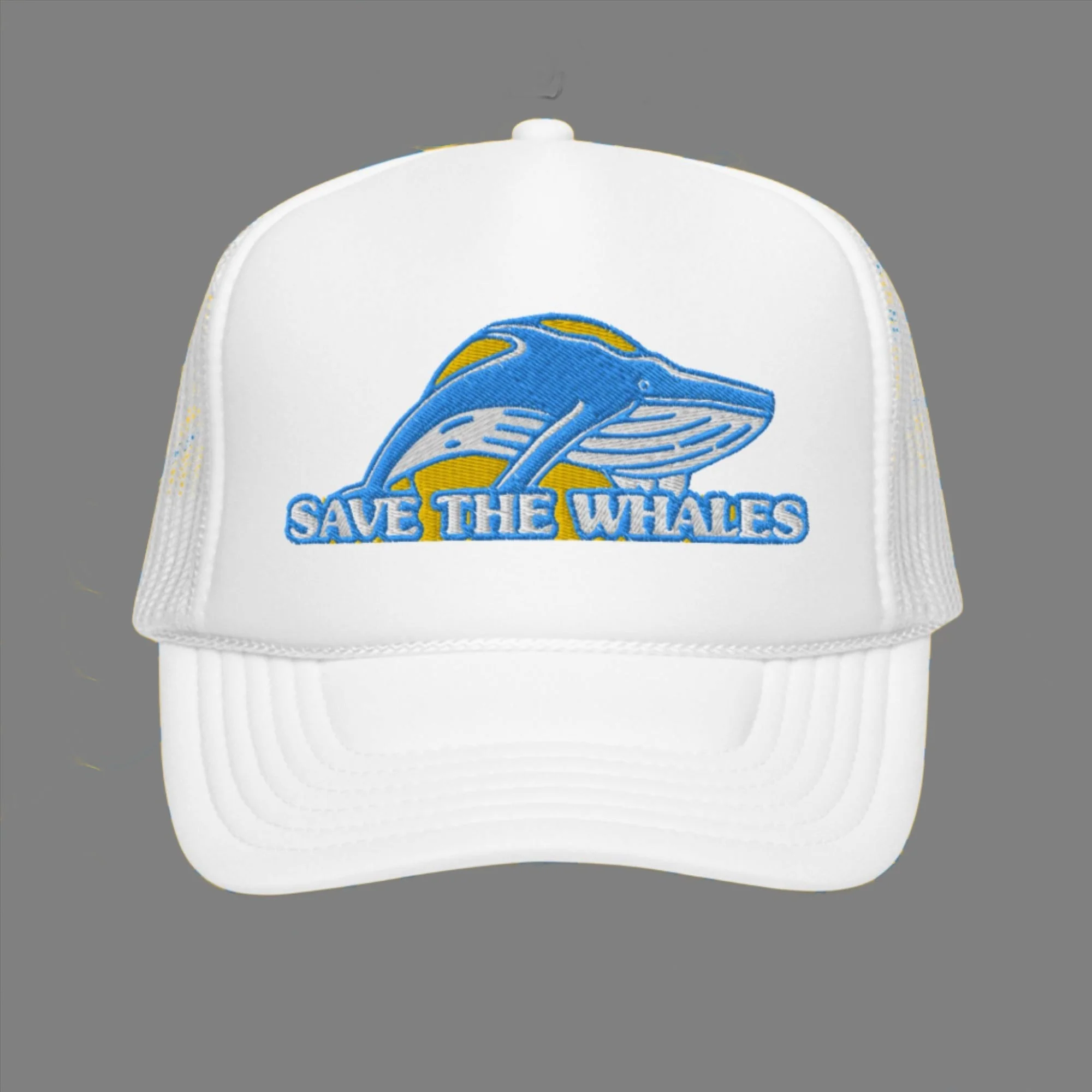 Save the Whales Foam Trucker Hat - Image 2