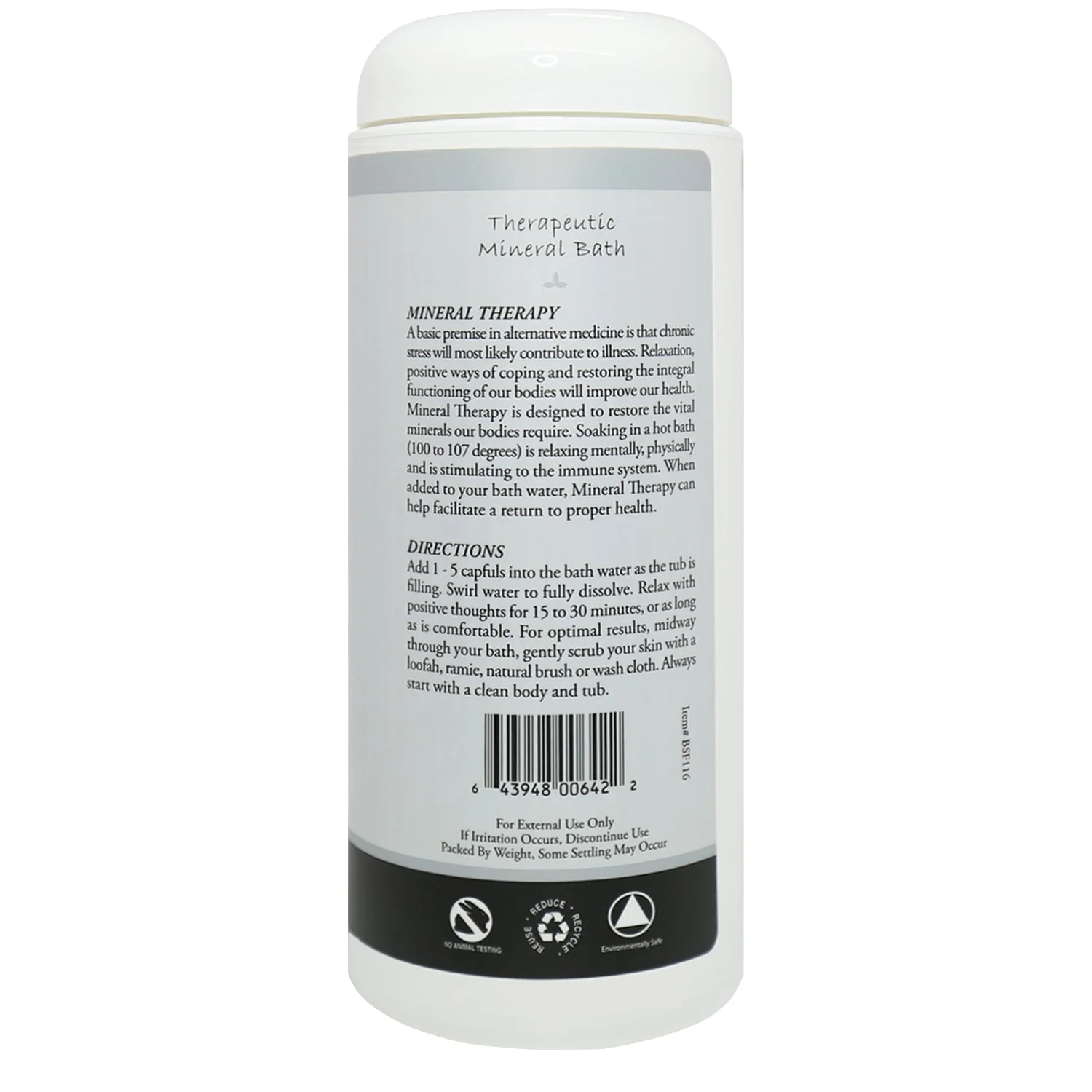 Scent Free Bath Salt 16oz - Image 3