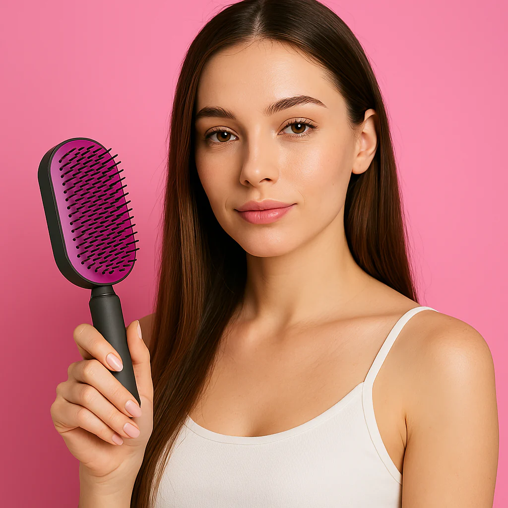 Self-Cleaning Hair Brush - Image 4