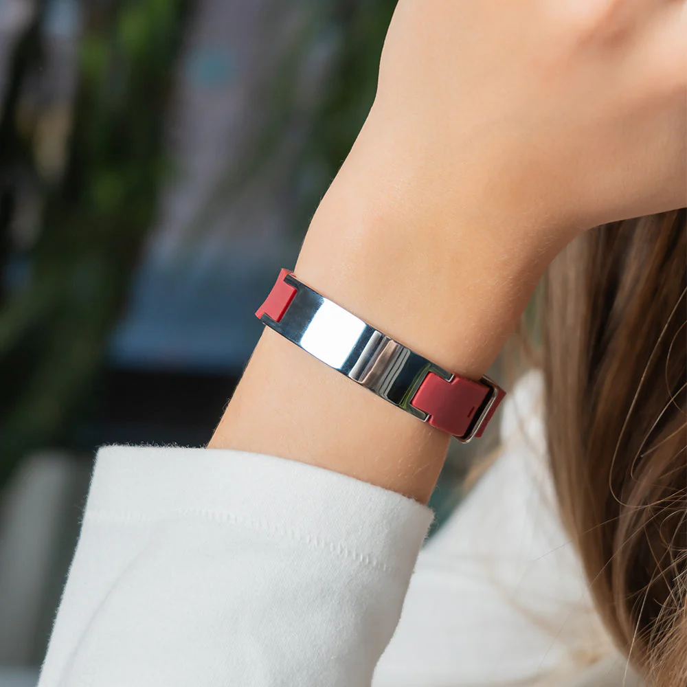 Silicone Energy Bracelet 4-in-1. 8 Colors available. Model SB032 - Image 5