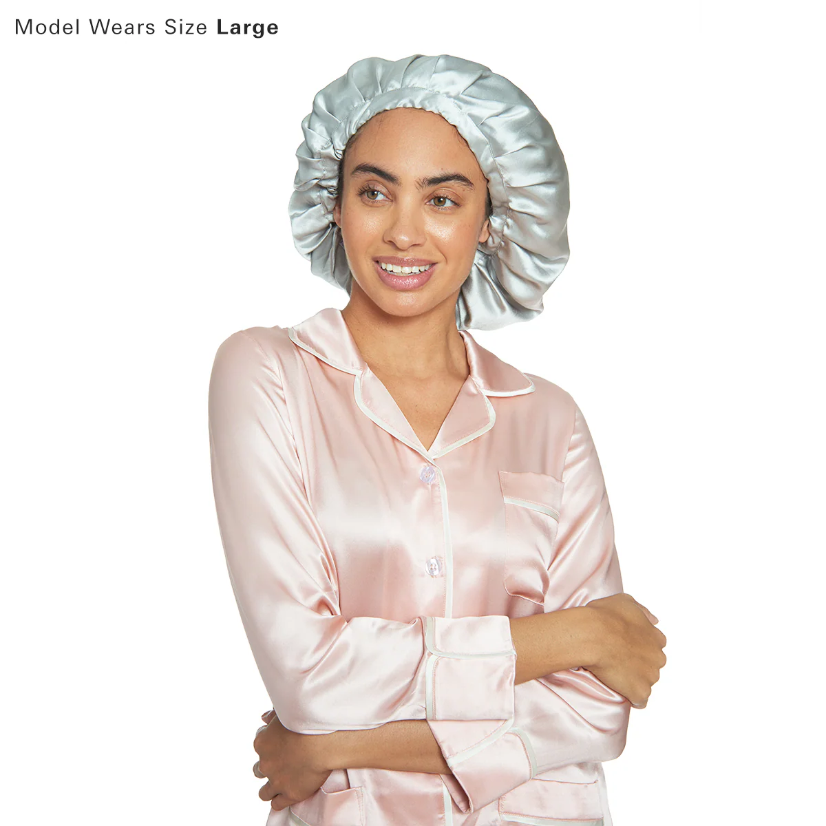 Silk Night Sleeping Cap Bonnet with Comfort Elastic Band - Image 16