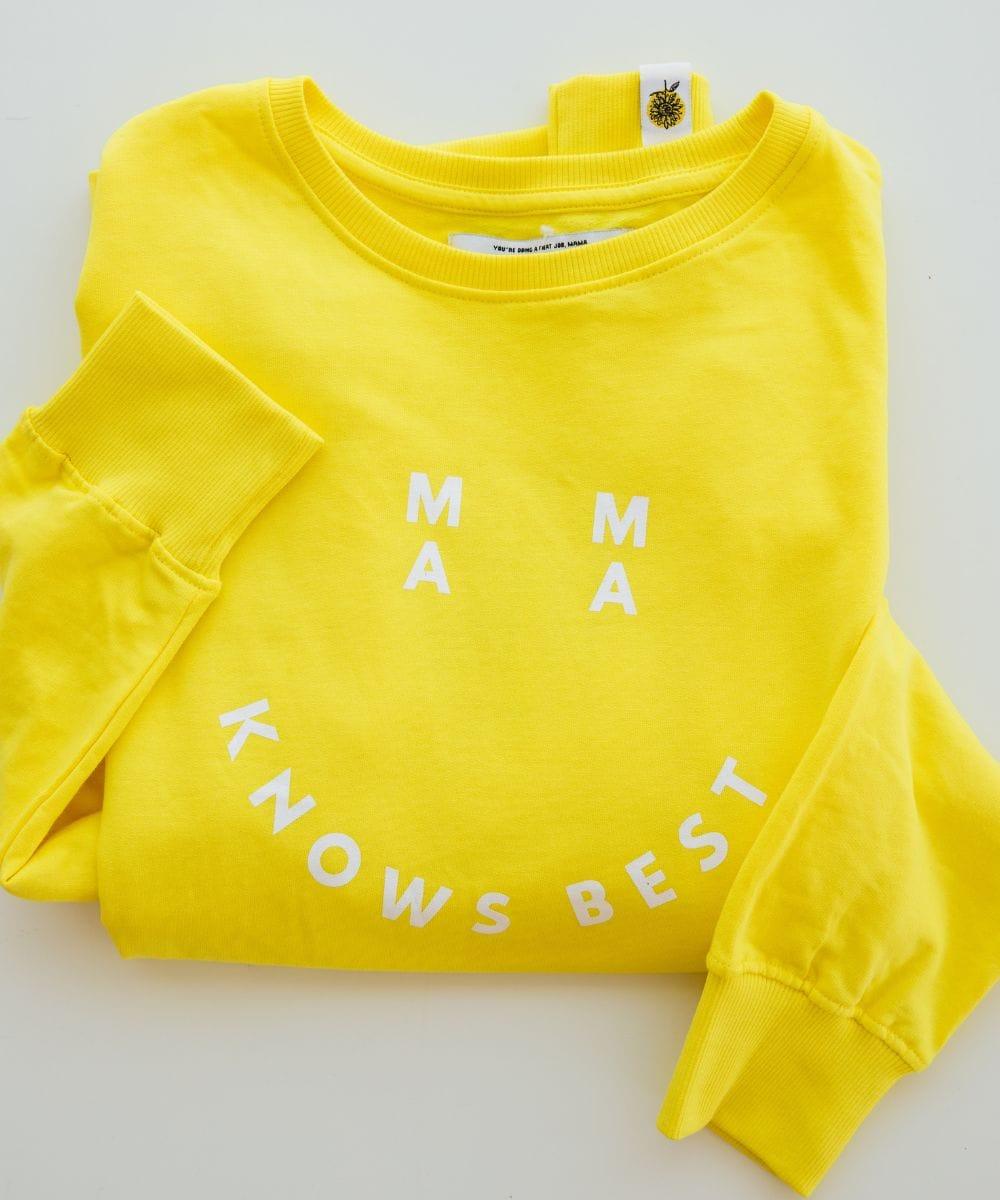 Smiley Mama Knows Best Sweatshirt - Image 2