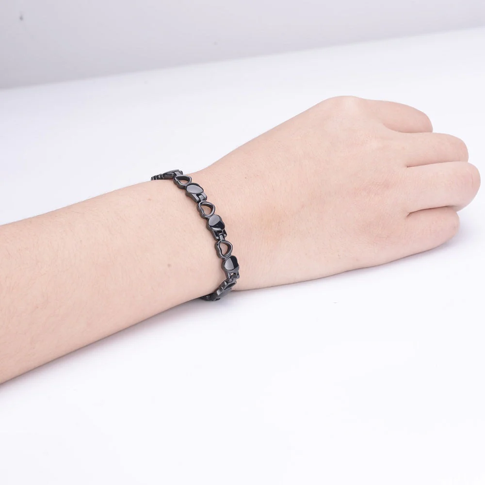 Stainless Steel Energy Bracelet 4-in-1. 9 Colors available. Model B041-Hearts - Image 7