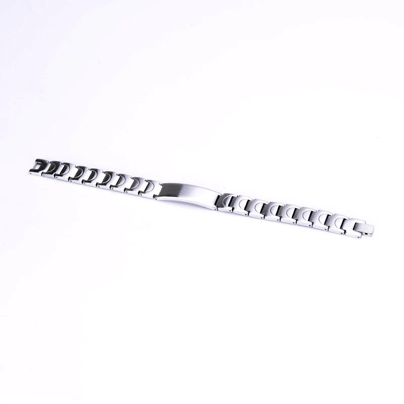 Stainless Steel Energy Bracelet 4-in-1. Silver color. Model SY050 - Image 3