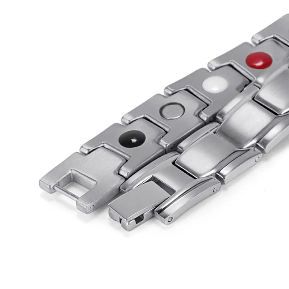 Stainless Steel Magnetic/Energy Bracelet 4-in-1. 4 Colors available. Model B001M - Image 14