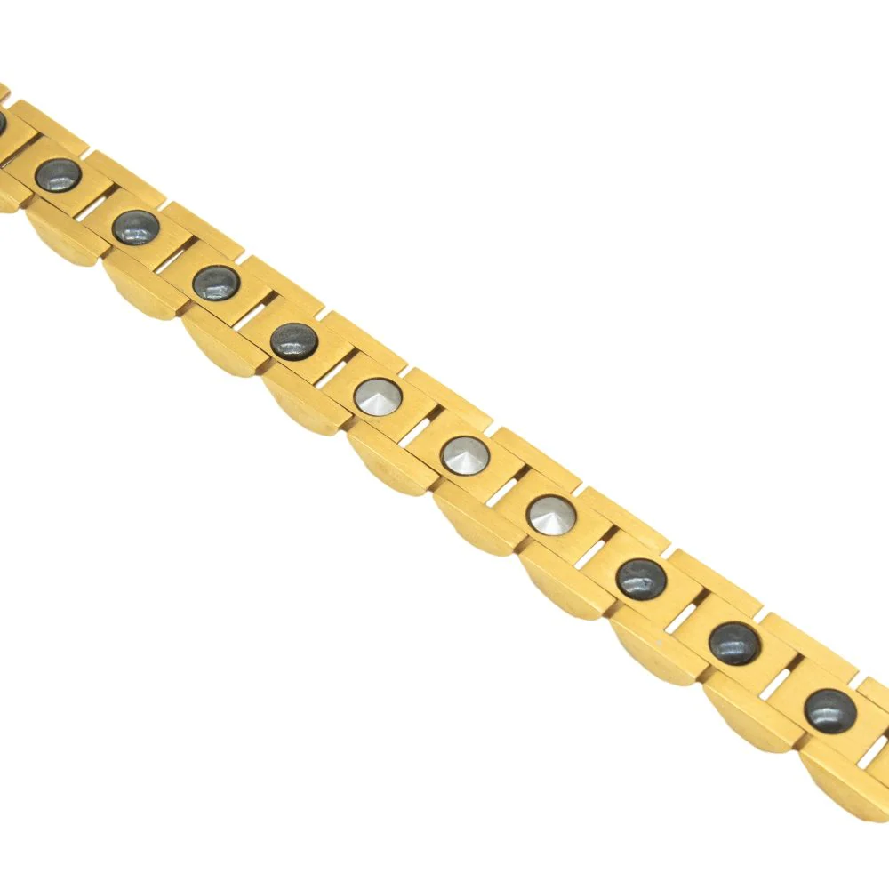 Stainless Steel Magnetic/Energy Bracelet with Crystals. 3 Colors available. Model YYG233 - Image 9