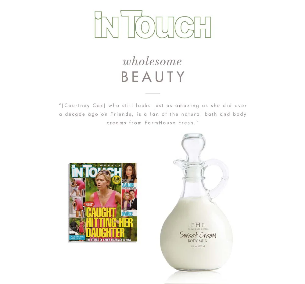 Sweet Cream Body Milk Lotion - Decorative Cruet by FarmHouse Fresh skincare - Image 3