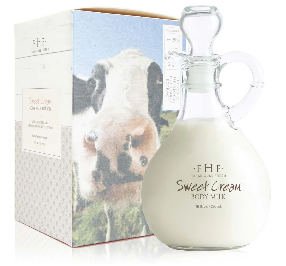 Sweet Cream Body Milk Lotion - Decorative Cruet by FarmHouse Fresh skincare - Image 4
