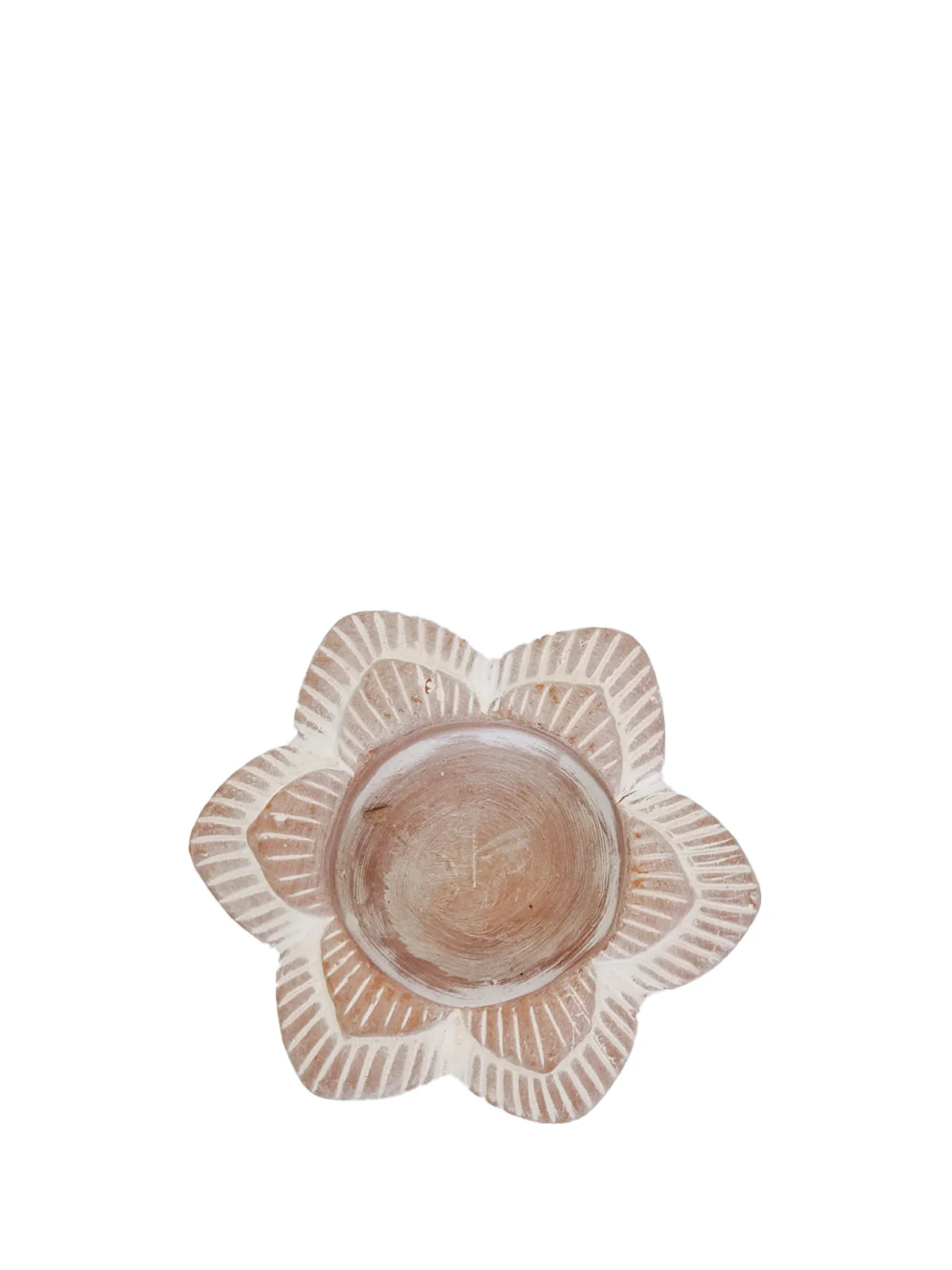 Terracotta Tea Light Candle Holder - Flower - Image 4