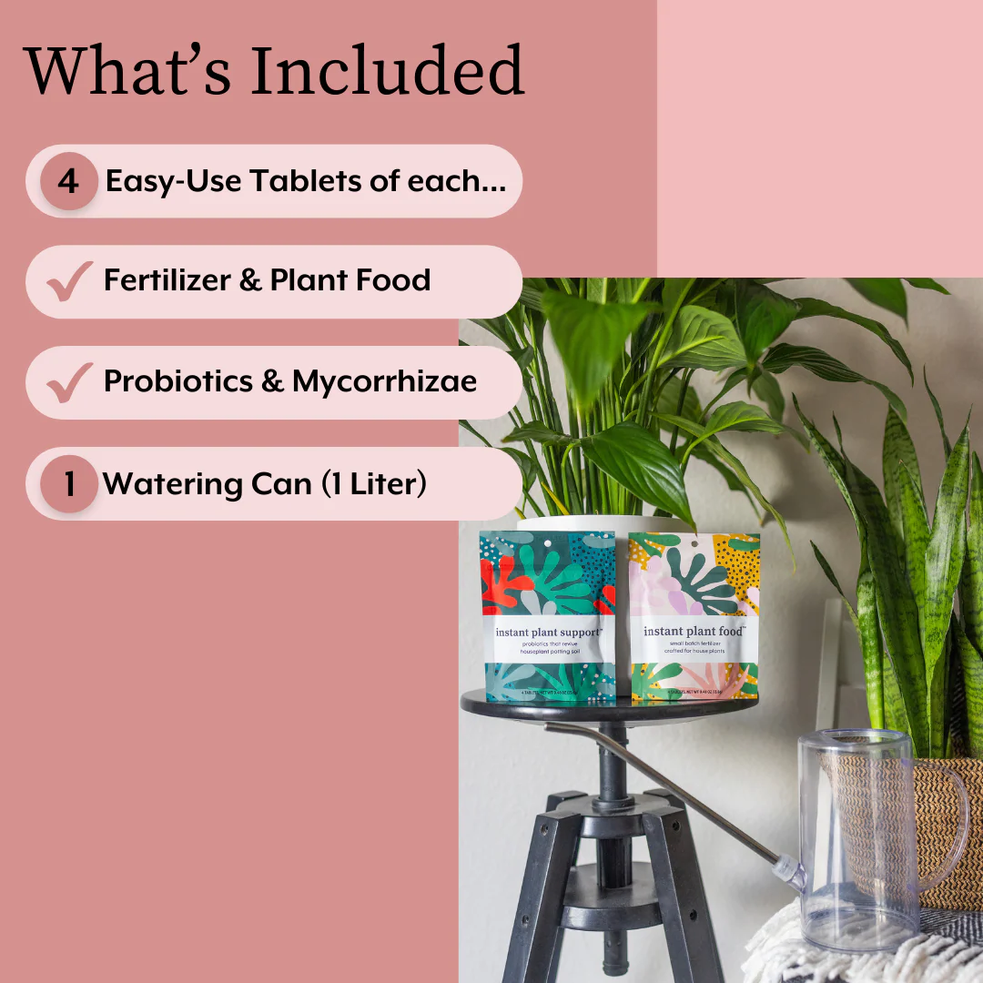 The Houseplant GROW Bundle (Plant Food + ProBiotics + Watering Can) by Instant Plant Food - Image 6