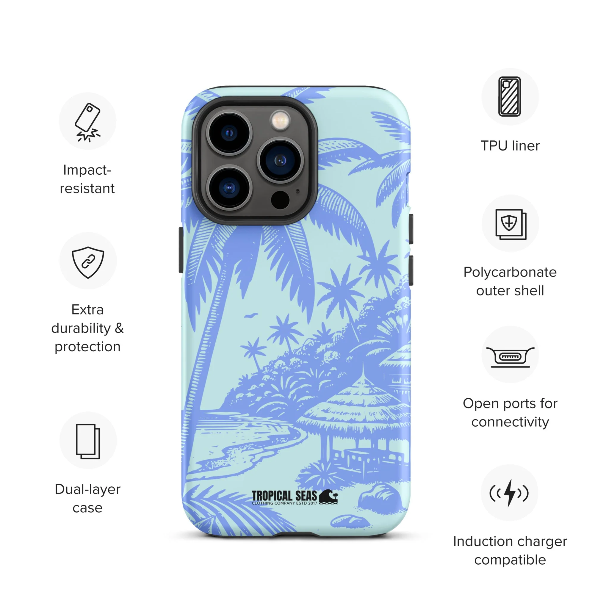 Tropical Island Blues Tough Case for iPhoneĀ® - Image 12