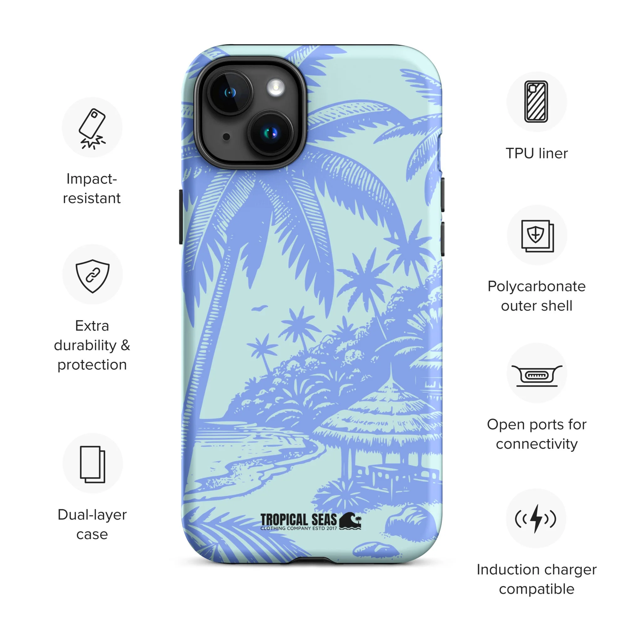 Tropical Island Blues Tough Case for iPhoneĀ® - Image 19