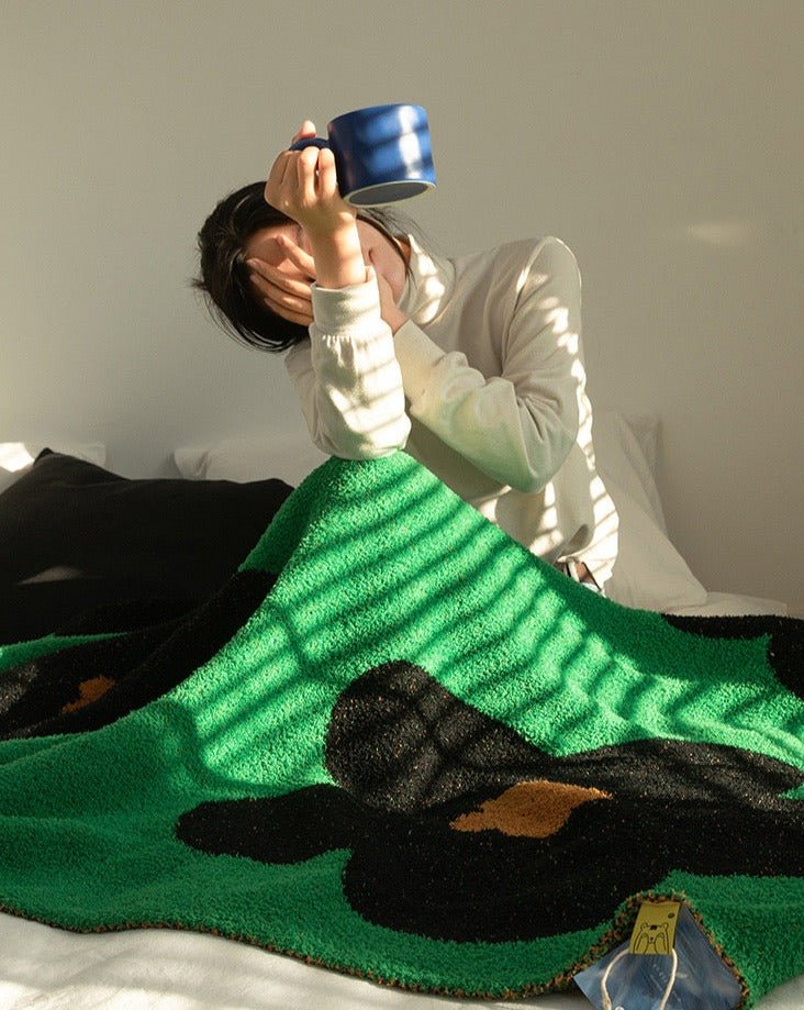Ultra Soft Microfiber Sunflower Pattern Throw Blanket - Image 6
