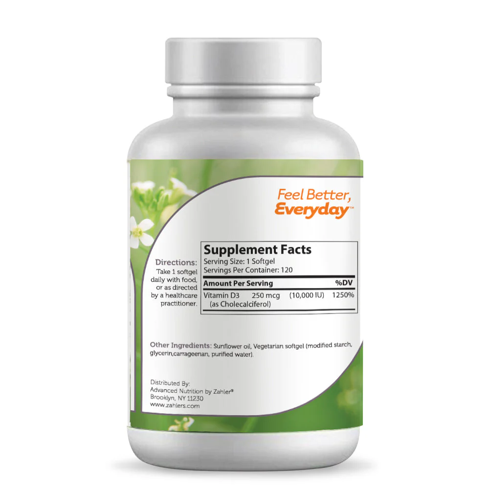 Vitamin D3 Softgels 10,000 IU - Image 4