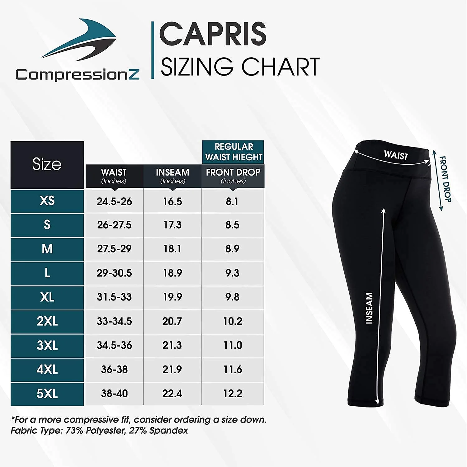 Women's Compression Capris W/ Pockets - Olive - Image 6
