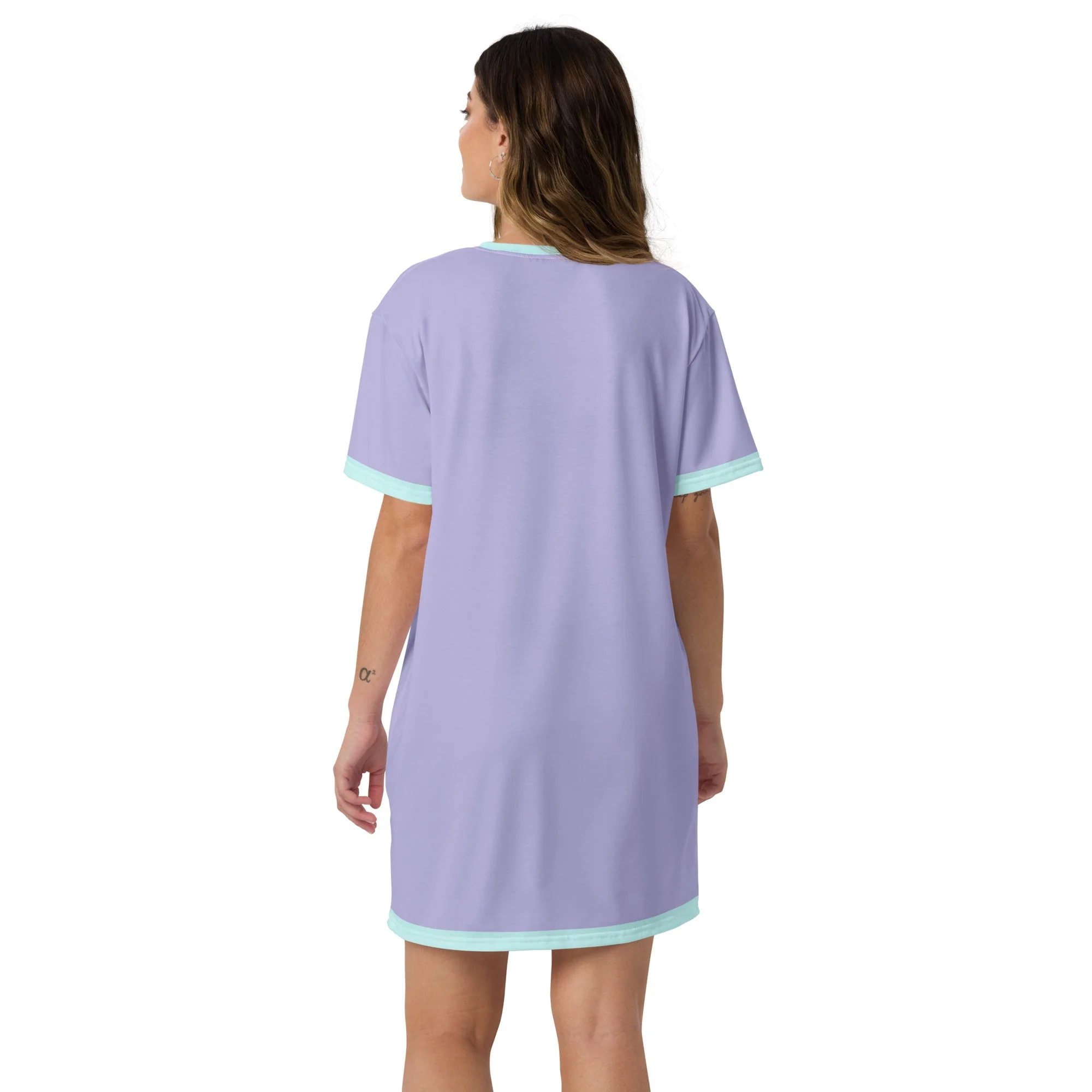 Women's Tropical Seas T-shirt dress - Image 5