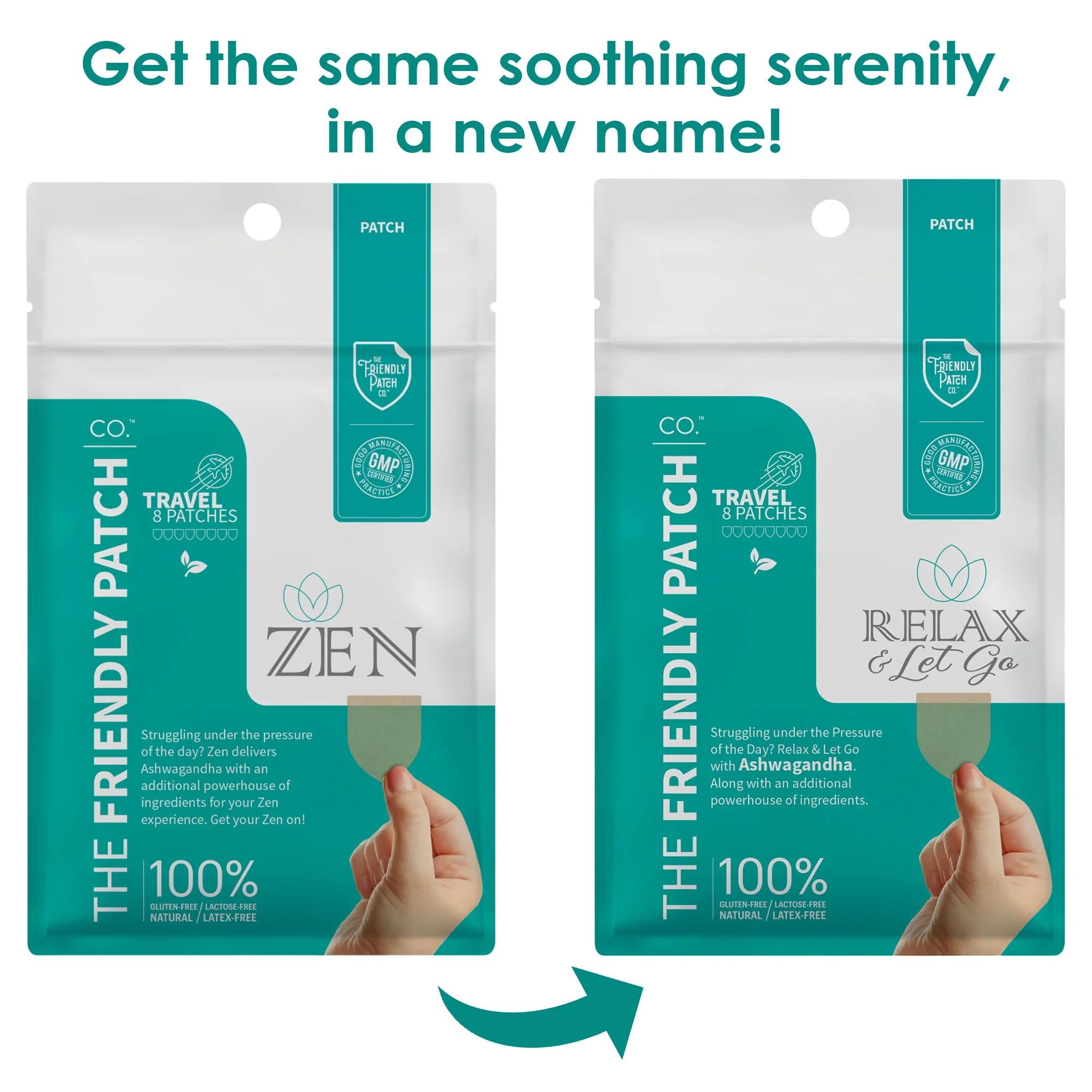 Zen - Relax & Let Go travel patches 8 pack - Image 2